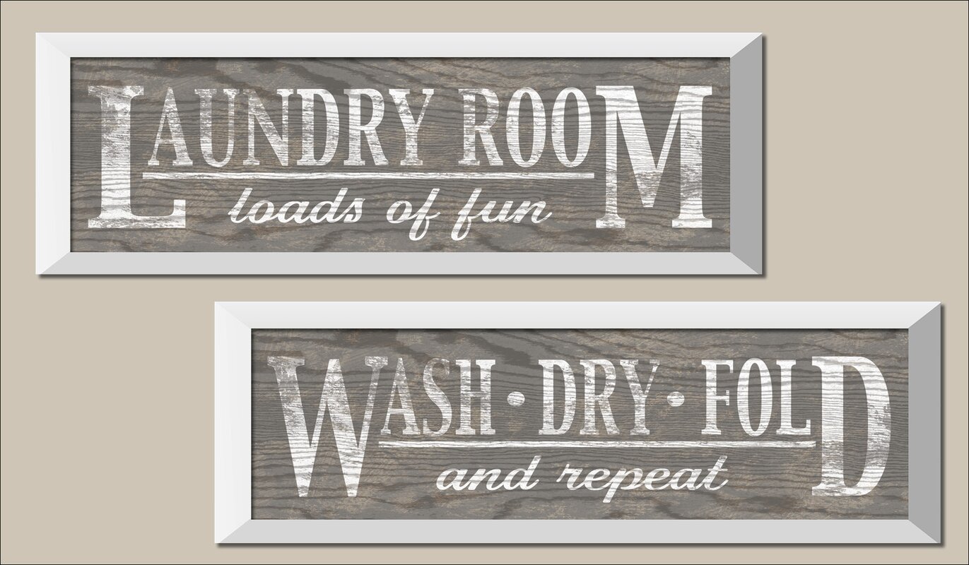 horizontall laundry signs